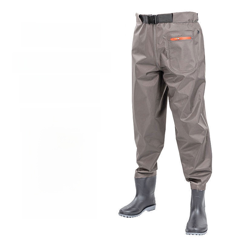 두꺼운 허리까지 오는 일체형 레인 팬츠(부츠 포함) 초 - Fishing Rain Suit 리뷰 및 가격