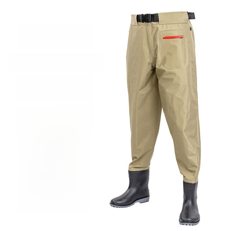 두꺼운 허리까지 오는 일체형 레인 팬츠(부츠 포함) 초 - Fishing Rain Suit 리뷰 및 가격