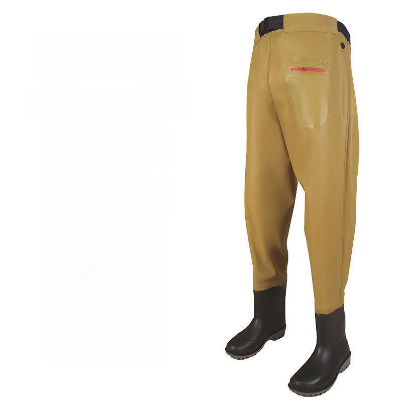 두꺼운 허리까지 오는 일체형 레인 팬츠(부츠 포함) 초 - Fishing Rain Suit 리뷰 및 가격