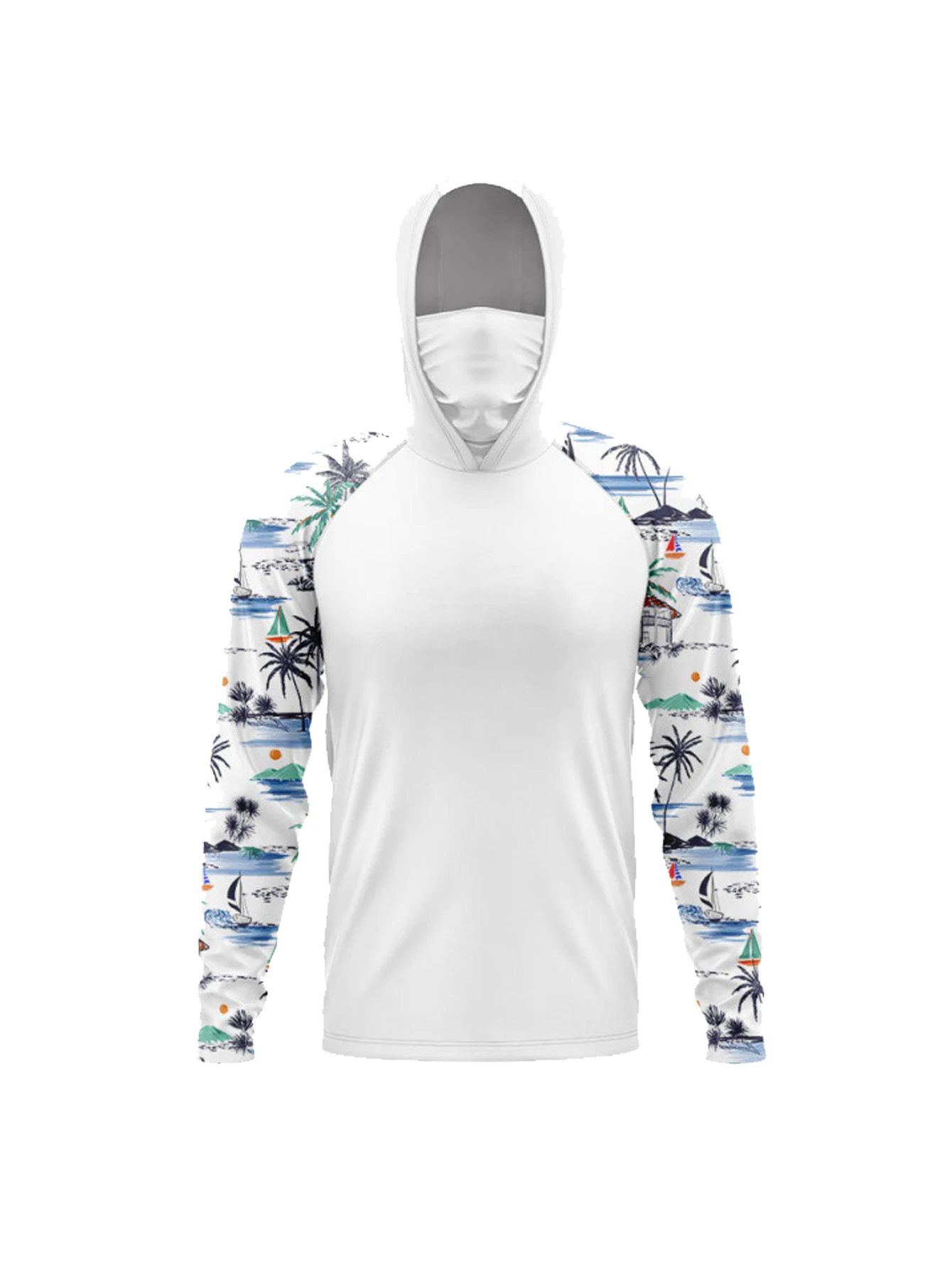 남성용 낚시용 후드 긴팔 셔츠, 내장형 마스크, 자외선 - Fishing Shirt Uv Protection 리뷰 및 가격