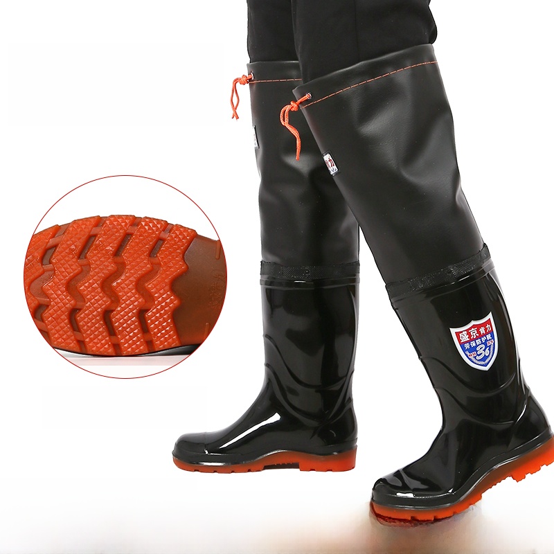두꺼운 오버니 레인부츠 남성용 하이튜브 웨이딩 슈즈 낚 - Fishing Rain Suit 리뷰 및 가격