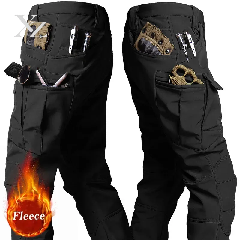 남성용 겨울용 방수 플리스 소재 전술 카고 바지 {}  - Fishing Pants Waterproof 리뷰 및 가격