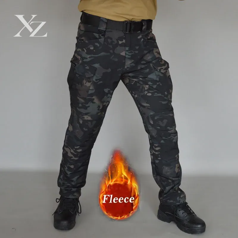 남성용 겨울용 방수 플리스 소재 전술 카고 바지 {}  - Fishing Pants Waterproof 리뷰 및 가격