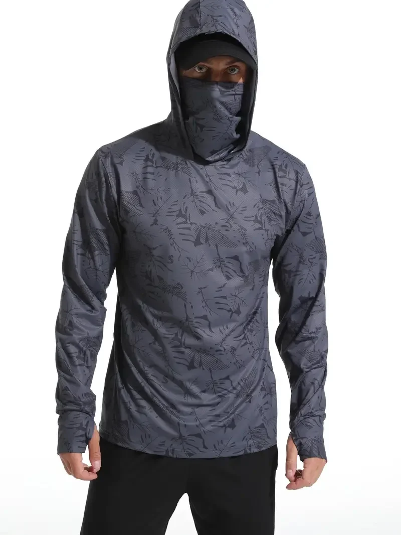 낚시용 셔츠, 후드 달린 남성용 낚시복, 야외용 여름용 - Fishing Shirt Uv Protection 리뷰 및 가격