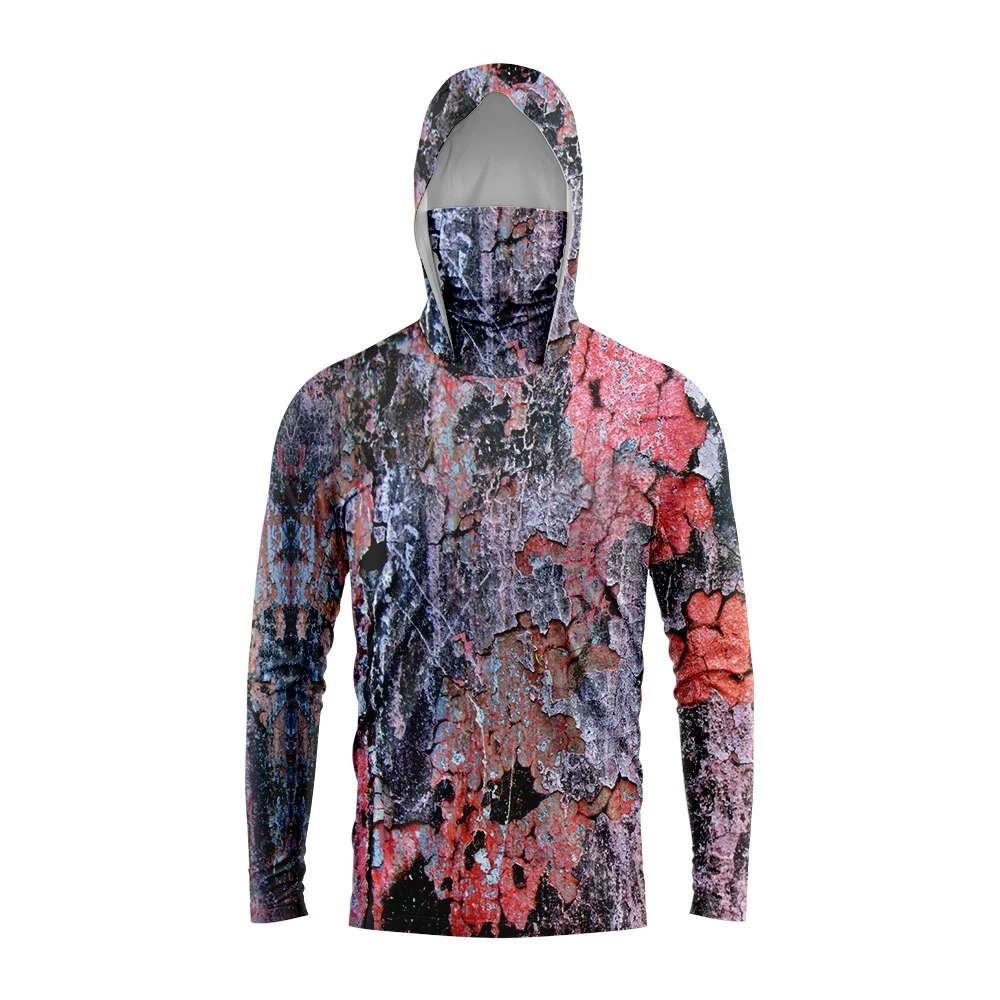 남성용 뱀 무늬 위장 패턴 3D 낚시 셔츠, 후드형 긴 - Fishing Shirt Uv Protection 리뷰 및 가격